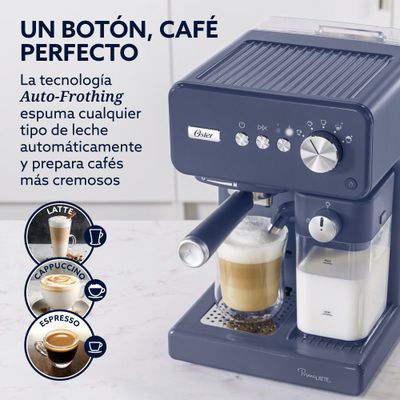 Imagen 2 del producto Cafetera Automática Oster Primalatte Azul Bvstem6604bl