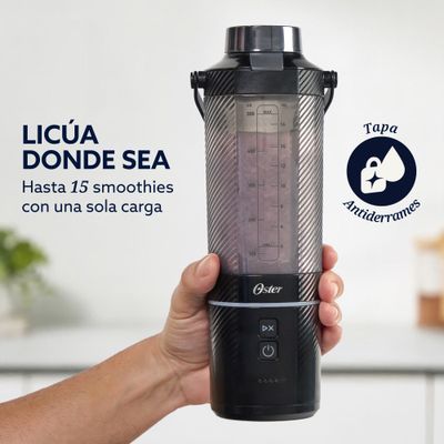 Imagen 2 del producto Licuadora Oster Portátil 590 ml Recargable Negro Blstgfpb20