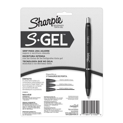 Imagen 2 del producto Set 8 Boligrafos Gel 1mm Sharpie Colores Surtidos