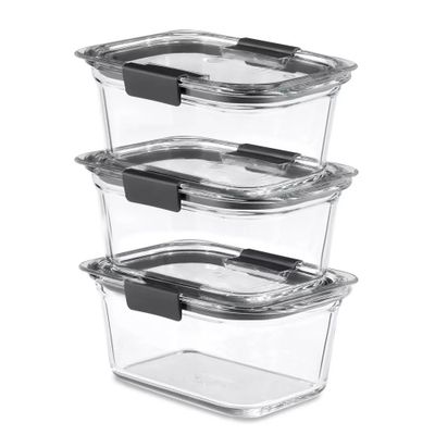 Imagen 2 del producto Set 3 Contenedor de Alimentos Rubbermaid Brilliance 473, 757 y 757 ml