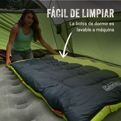 Imagen 2 del producto Saco de Dormir Montauk Coleman -6°C Negro Amarillo