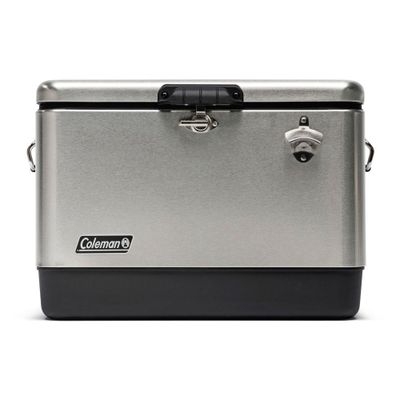 Cooler Coleman Reunion 54 Qt / 51 Lt Acero Inoxidable