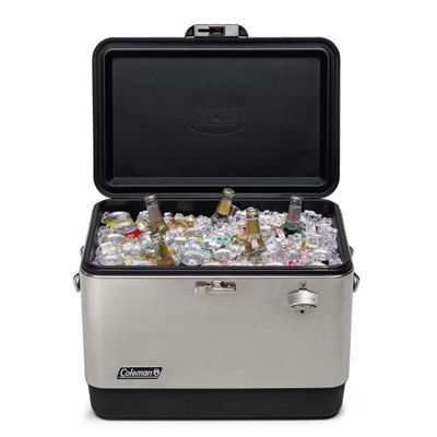 Imagen 2 del producto Cooler Coleman Reunion 54 Qt / 51 Lt Acero Inoxidable