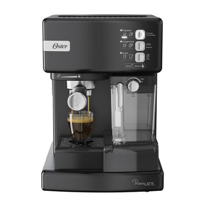 Imagen 1 del producto Cafetera automática de espresso negro metálico Oster® PrimaLatte™ BVSTEM6603B