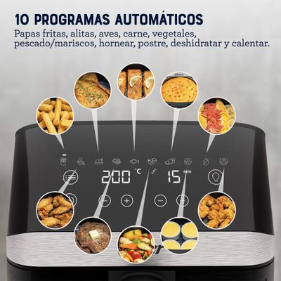 Imagen 2 del producto Freidora de Aire Digital 4L Oster DiamondForce 10 Programas Automáticos CKSTAF40WDDF