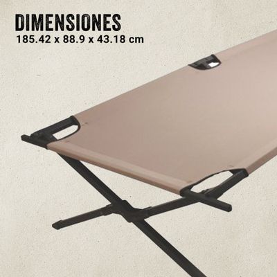 Imagen 2 del producto Cama de Camping Trailhead Single Coleman Beige y Negro