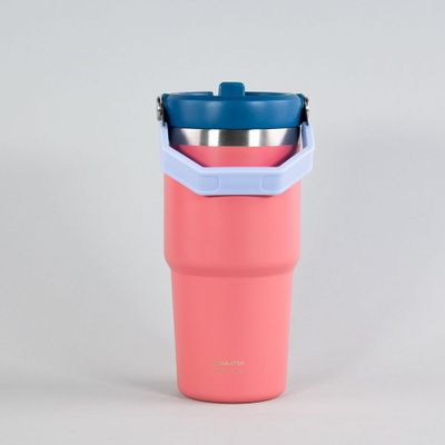 BOTELLA INSULADA CON MANGO 590ML FLASK KEEP CORAL