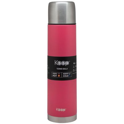 Imagen 2 del producto Termo Bala 1.0L Rubber keep -ROSADO