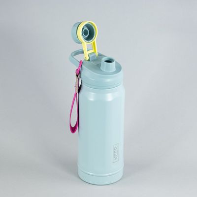 Imagen 2 del producto BOTELLA INSULADA STRAP 650ML FLASK KEEP CELESTE