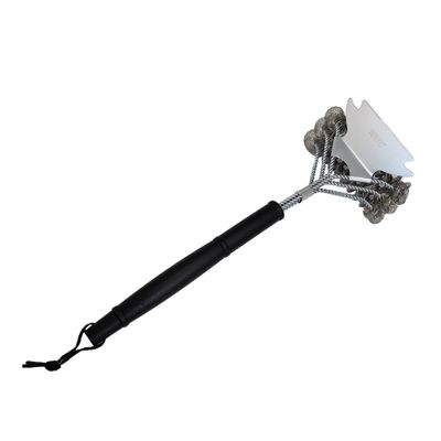 Cepillo Limpia Parrillas Con Raspador Wayu