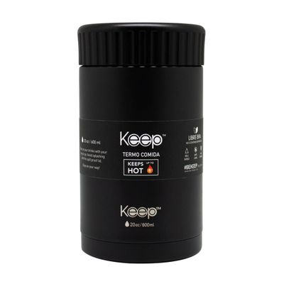 Termo Comida Colores 0.6L keep -NEGRO