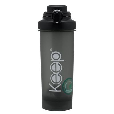 Botella Sport Shaker 700ml keep -NEGRO