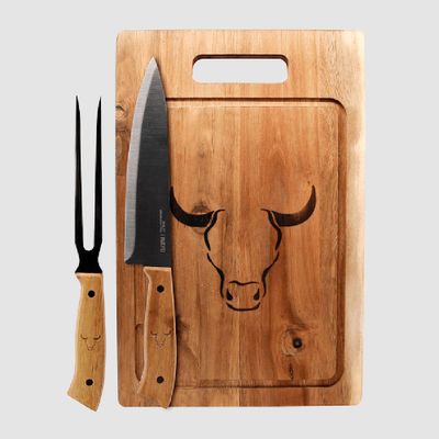 Set Tabla Cuchillo Tenedor Prm Wayu