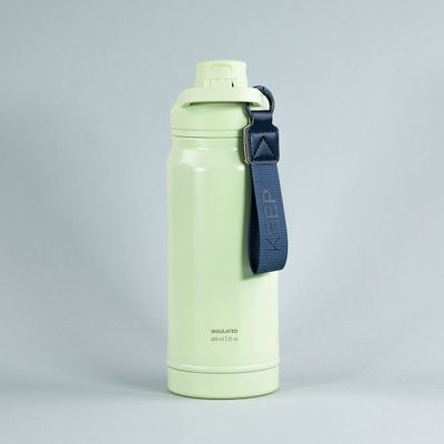 BOTELLA INSULADA STRAP 650ML KEEP PISTACHO