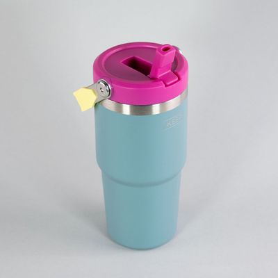Imagen 2 del producto Botella Insulada Con Mango 590ML Flask Keep Celeste