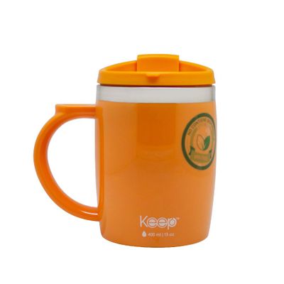 Mug Termo Keep Colores 400 Ml - Naranja