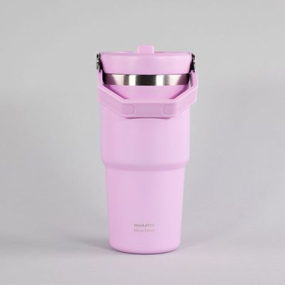 BOTELLA INSULADA CON MANGO 590ML KEEP ROSADO