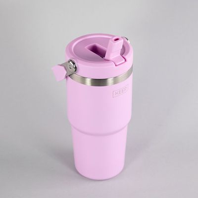 Imagen 2 del producto BOTELLA INSULADA CON MANGO 590ML KEEP ROSADO