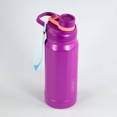 Imagen 2 del producto BOTELLA INSULADA STRAP 650ML FLASK KEEP MORADO