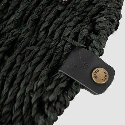 Imagen 2 del producto Individual Rendondo Trenzado Black Wayu