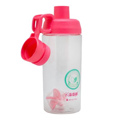 Imagen 2 del producto Botella Shaker 600ml Keep - Rosado