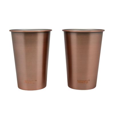Set 2 Vasos 500 Ml Copper Line Wayu
