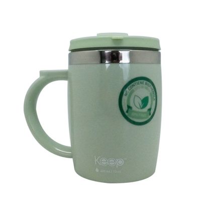 MUG TERMO COLORES 400ML KEEP - PISTACHO