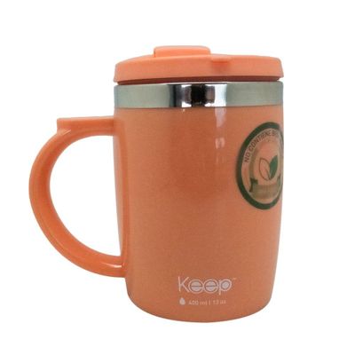 MUG TERMO COLORES 400ML KEEP - CORAL