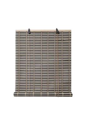 Cortina Persiana Roller Enrollable Bambú Negro Beige 150x180 CM