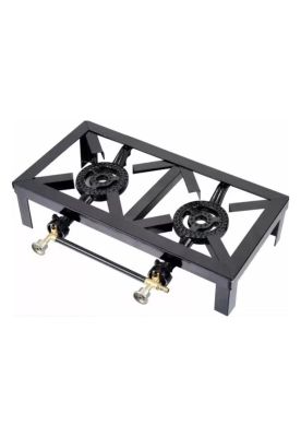 Cocinilla Camping Cocina A Gas Fogón 2 Quemadores Portátil