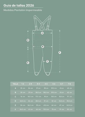 Imagen 2 del producto Pantalón Jardinera Impermeable para niños Verde 2026