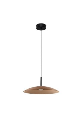 LAMPARA COLGANTE VIDRIO POLIFEMO CAFÉ Ø40cm LED 12W 3000K