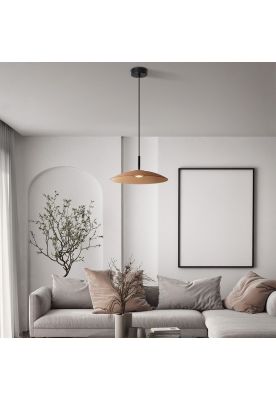 Imagen 2 del producto LAMPARA COLGANTE VIDRIO POLIFEMO CAFÉ Ø40cm LED 12W 3000K