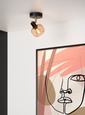 Imagen 2 del producto FOCO DIRECCIONAL MAREN DORADO 1xE14