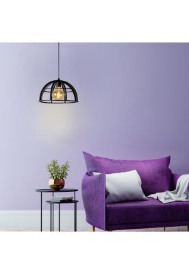 Imagen 2 del producto LAMPARA COLGANTE DIKRA NEGRO 1XE27