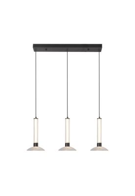 LAMPARA COLGANTE DUNIA VIDRIO LED 3 LUCES