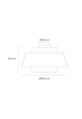 Imagen 2 del producto LAMPARA DE TECHO TRIBUTE BEIGE Ø40-1xE27