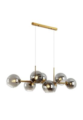 LAMPARA COLGANTE MAGNUS CRISTAL AHUMADO