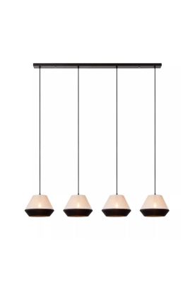 LAMPARA COLGANTE KALA LINO TAUPE 4XE14