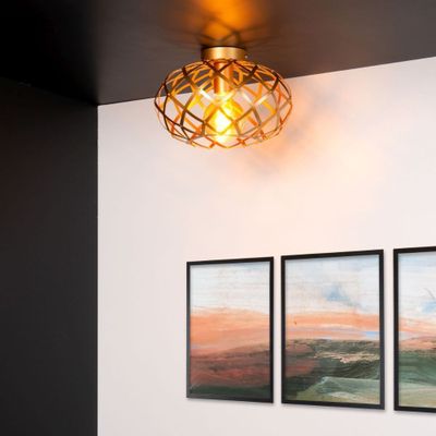 Imagen 2 del producto Lámpara de Techo Wolfram Dorado 1xE27