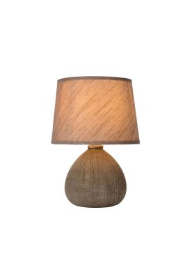 Imagen 1 del producto LAMPARA DE MESA RAMZI MARRON 1xE14