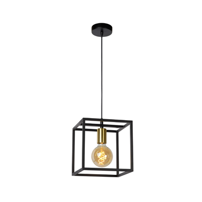 Lámpara Colgante Ruben Negro 1xE27