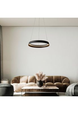 Imagen 2 del producto LAMPARA COLGANTE ORMI NEGRO ARO 45CM LED 38W 2700-3000K