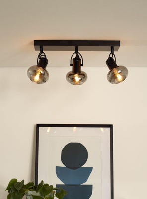 Imagen 2 del producto BARRA DIRECCIONAL MADEE NEGRO 3xE14