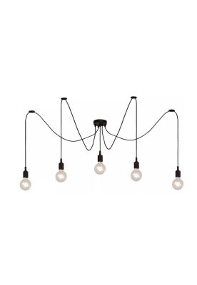 Imagen 1 del producto LAMPARA COLGANTE FIX NEGRO 5xE27