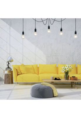 Imagen 2 del producto LAMPARA COLGANTE FIX NEGRO 5xE27