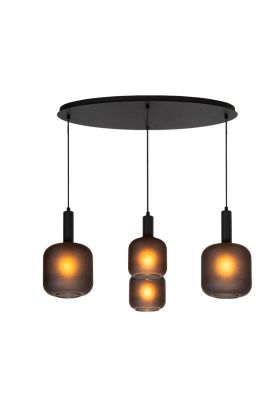 LAMPARA COLGANTE ELOISE NEGRO 4XE27