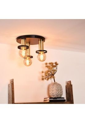 Imagen 2 del producto LAMPARA DE TECHO ANAKA NEGRO 3xE27