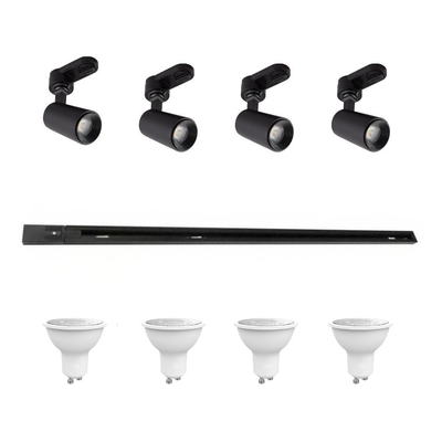 KIT DE RIEL ENERGIZADO NEGRO 2MT