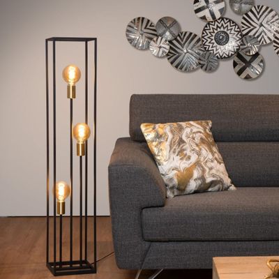 Imagen 2 del producto Lámpara de Pie Ruben Negro 3xE27